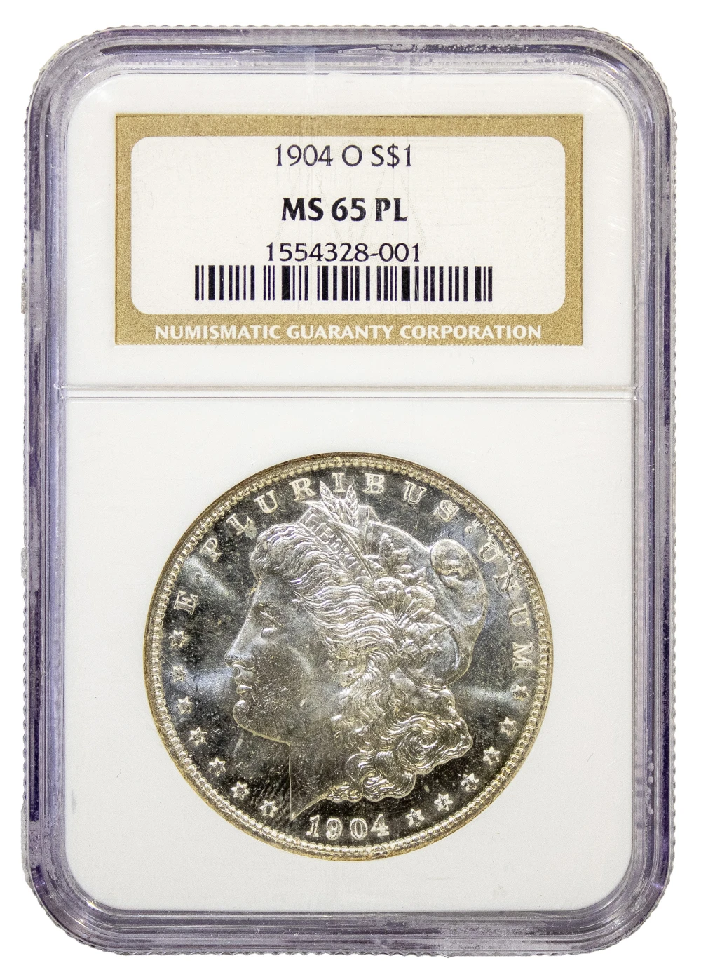 NGC MS-65 PL 1904-O Morgan Dollar