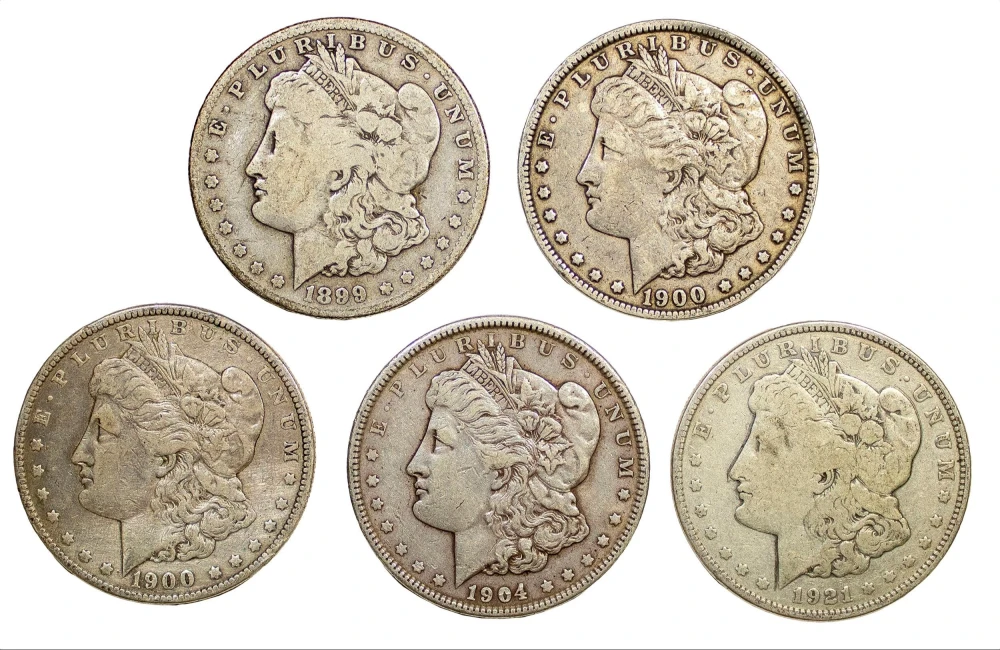 Mixed Morgan Dollar Quintet