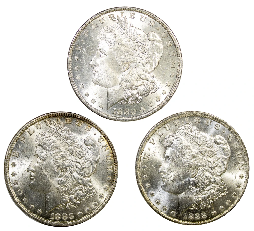 Nice BU Morgan Dollar Trio