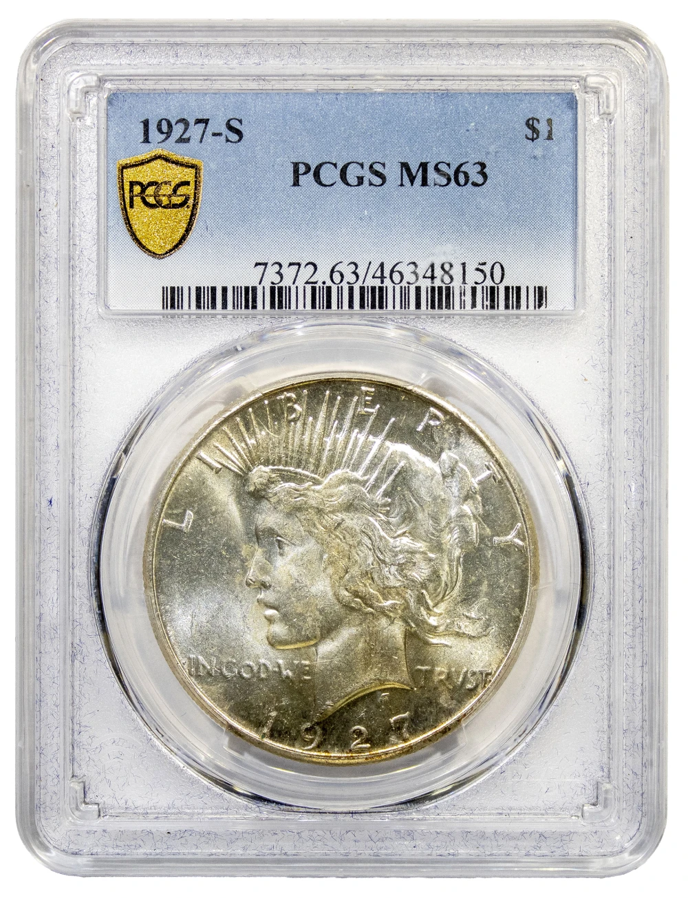 PCGS MS-63 1927-S Peace $1