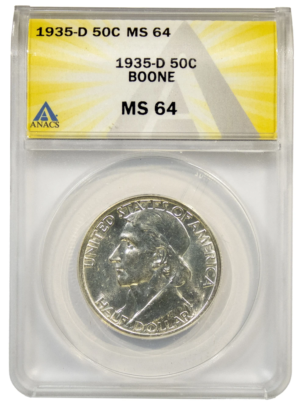 ANACS MS-64 1935-D Boone Half Dollar