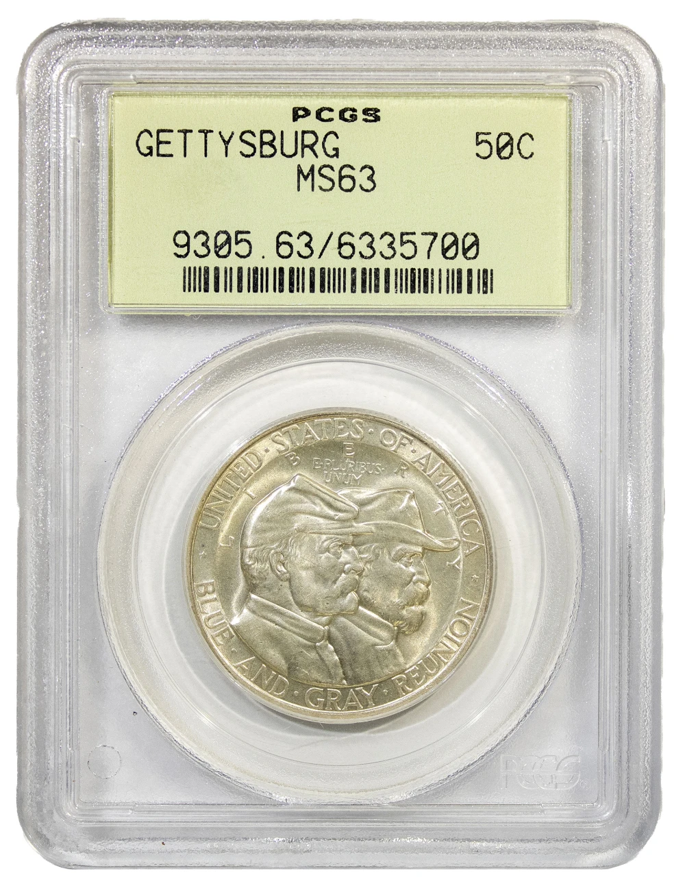 PCGS MS-63 1936 Gettysburg Half Dollar