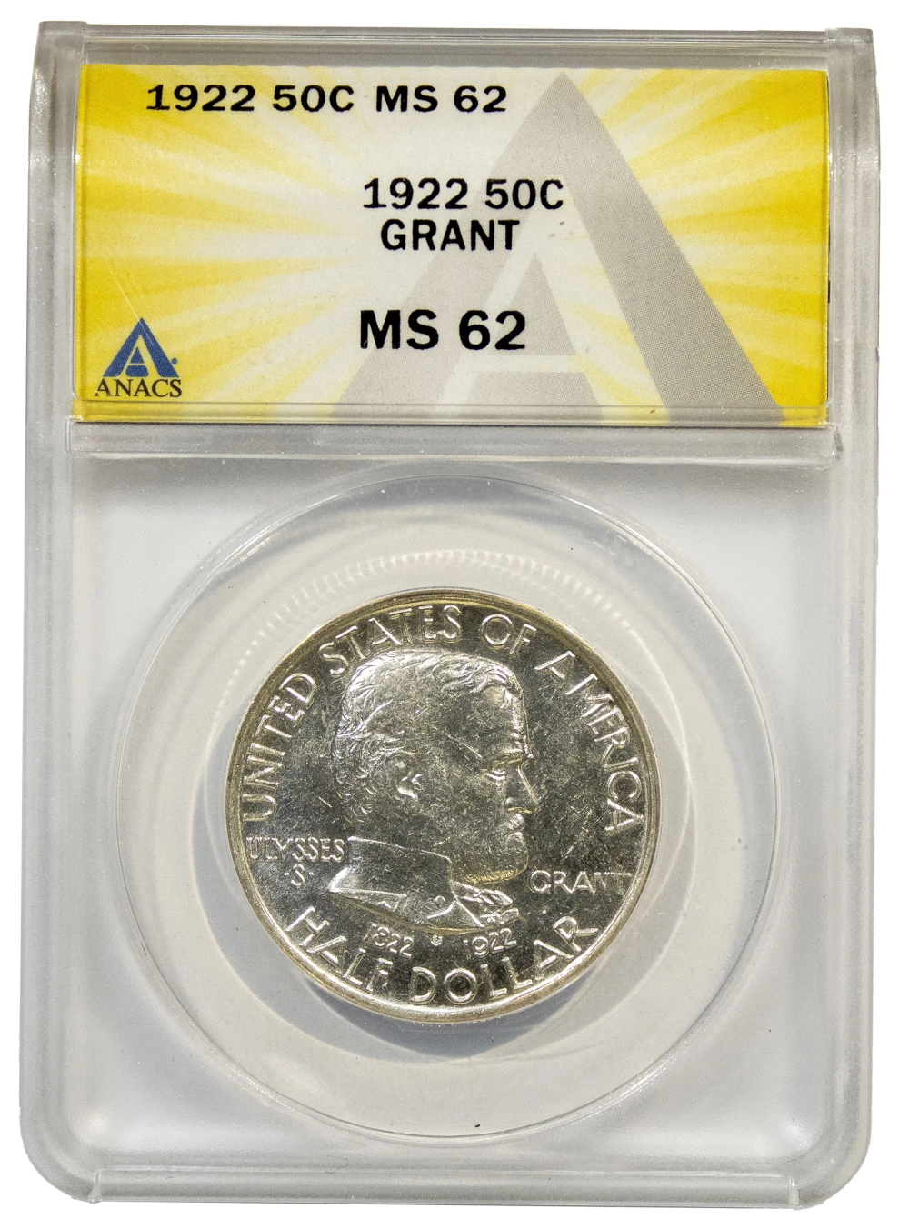 ANACS MS-62 1922 Grant Half Dollar