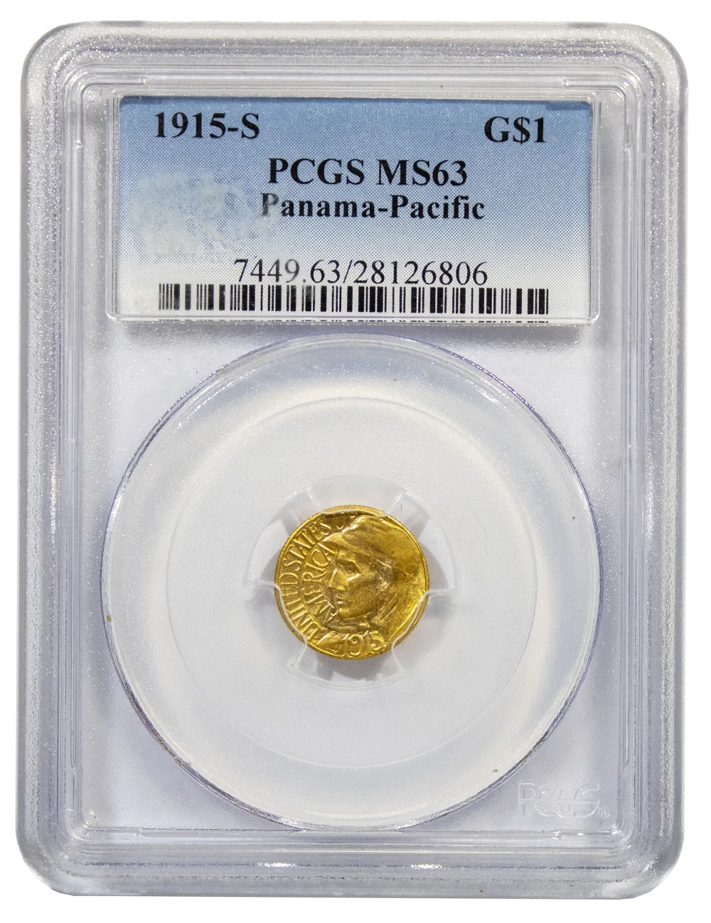 PCGS MS-63 1915 Panama-Pacific Gold $1