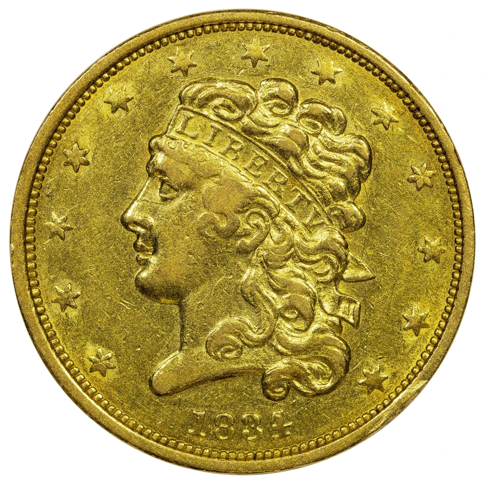 AU-50 1834 Classic Head Gold $5