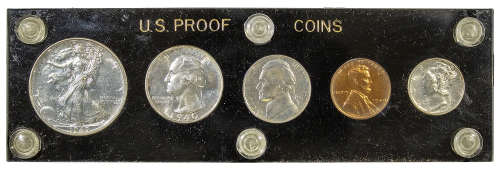 Gem Proof 1940 Five-Piece Set