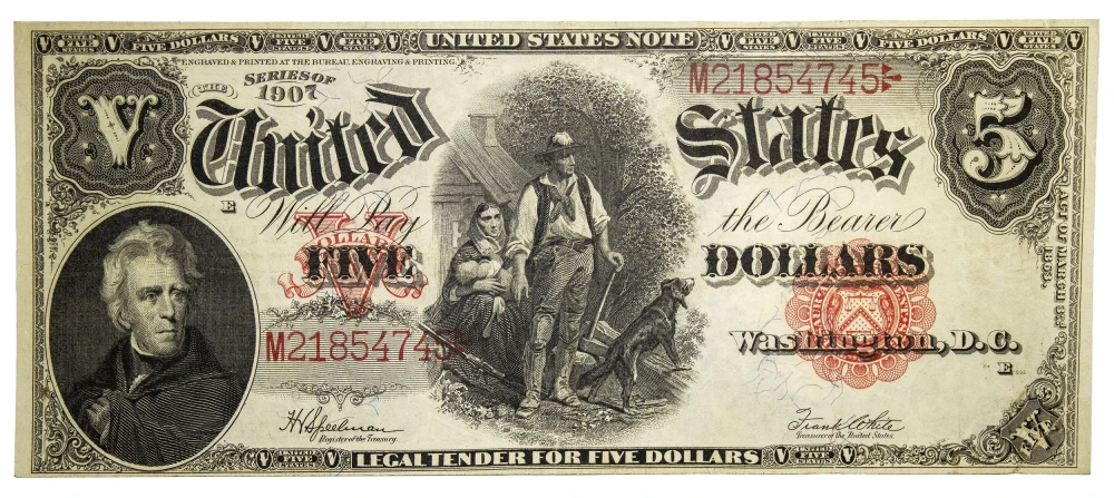EF+ Series 1907 Woodchopper $5 Note