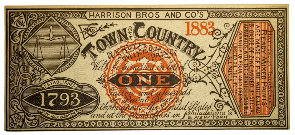 Crisp New 1883 Advertising Note