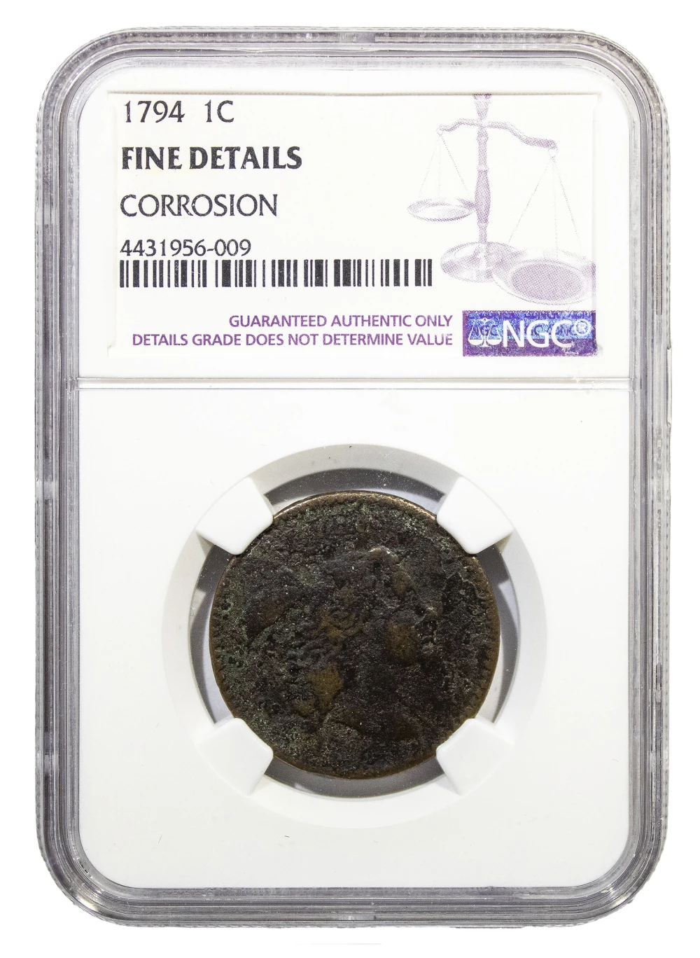 NGC Fine Details 1794 Large Cent