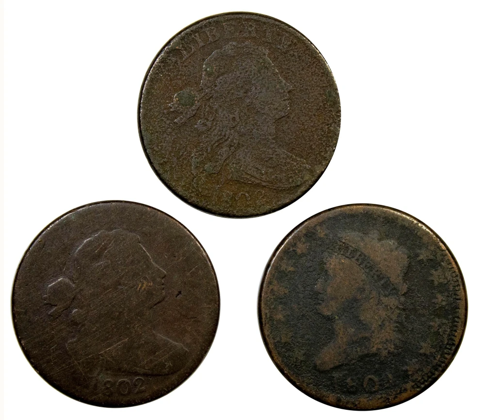 Early Large Cent Threesome