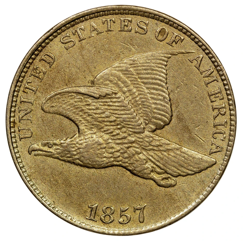 AU-50 Details 1857 Flying Eagle Cent