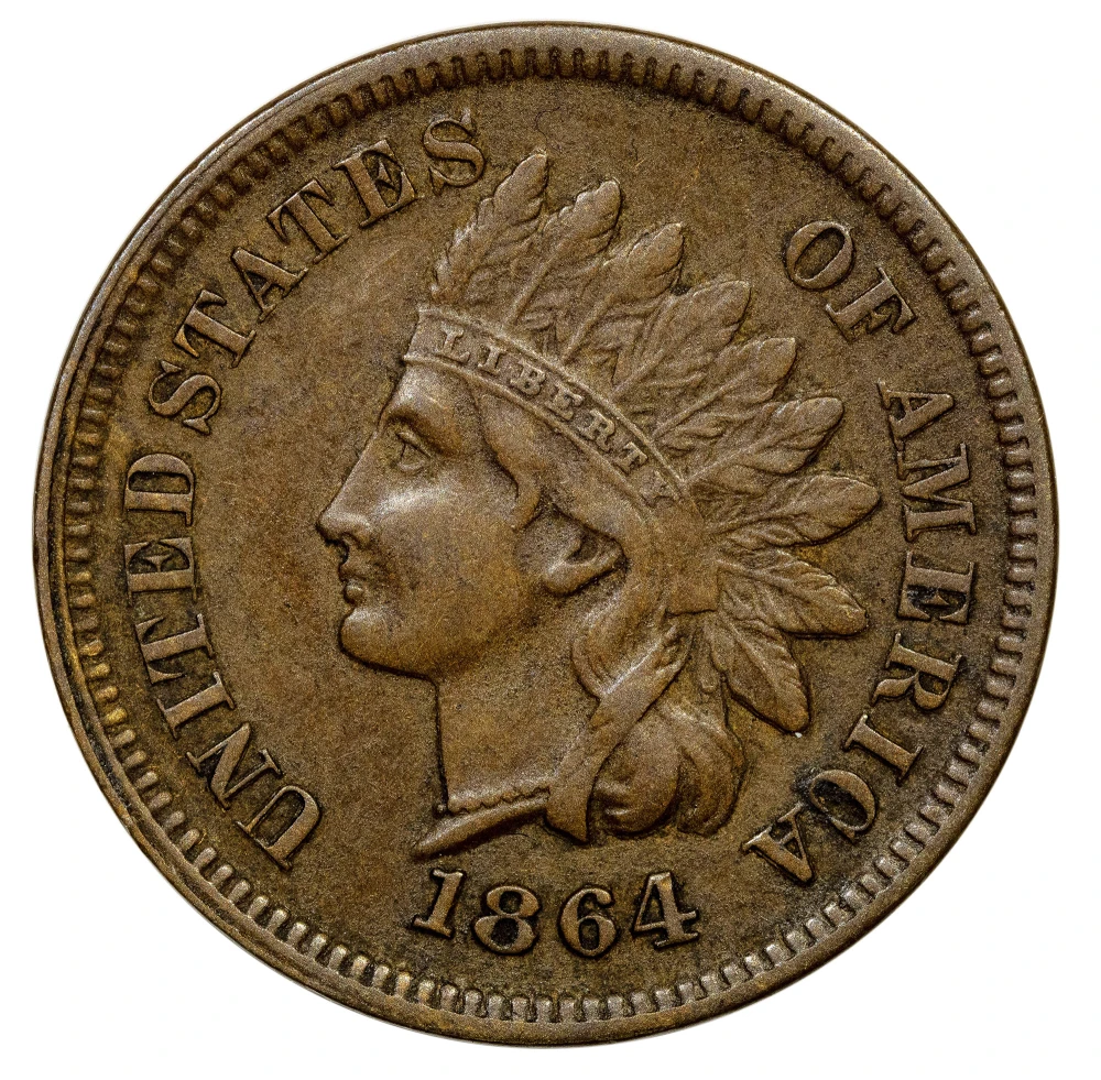Choice EF 1864-L Indian Cent
