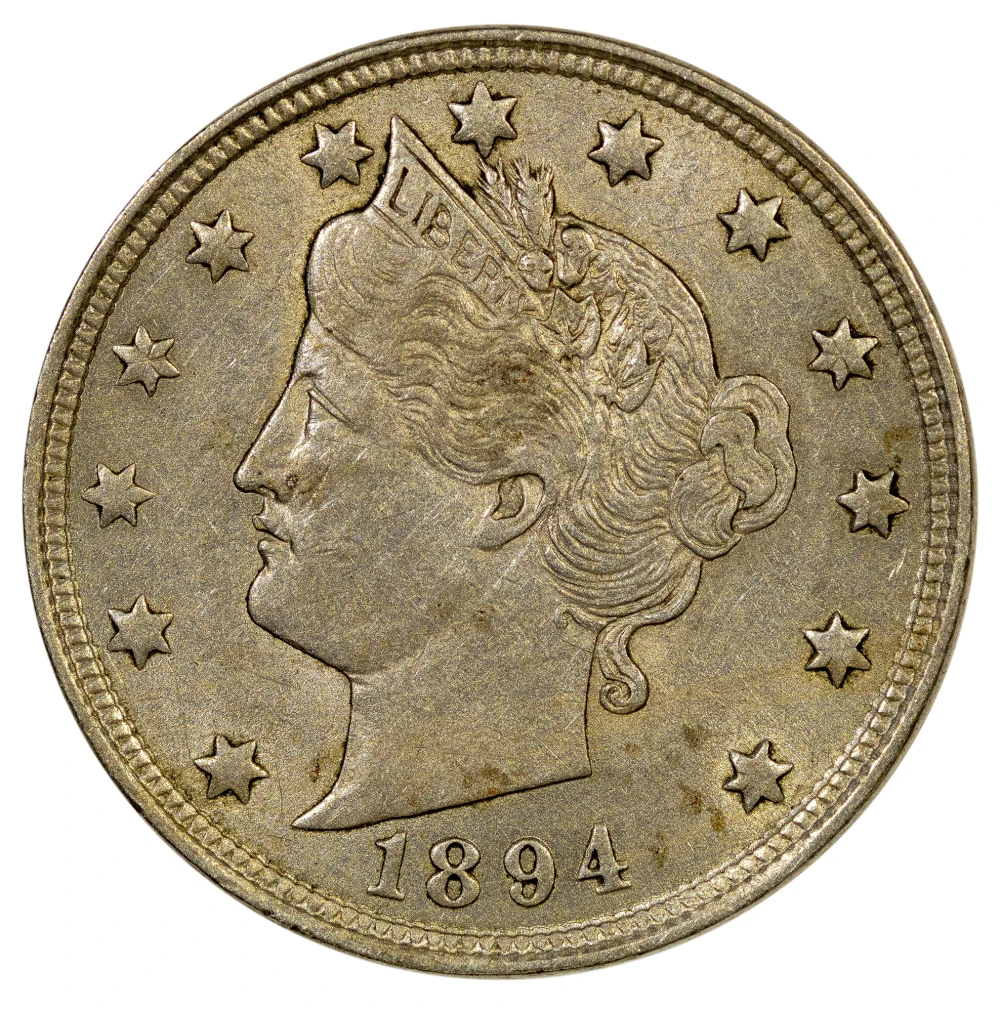 AU-50 or Finer 1894 Nickel