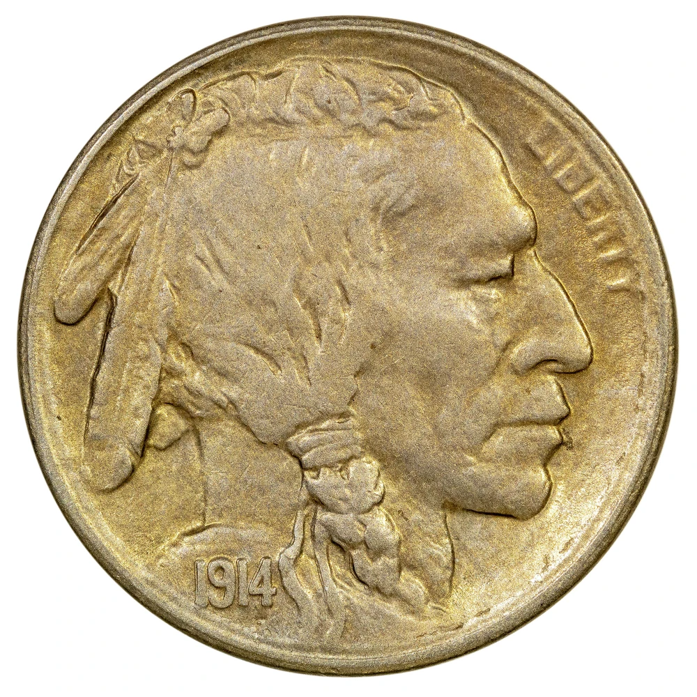 AU-50 1914-S Nickel