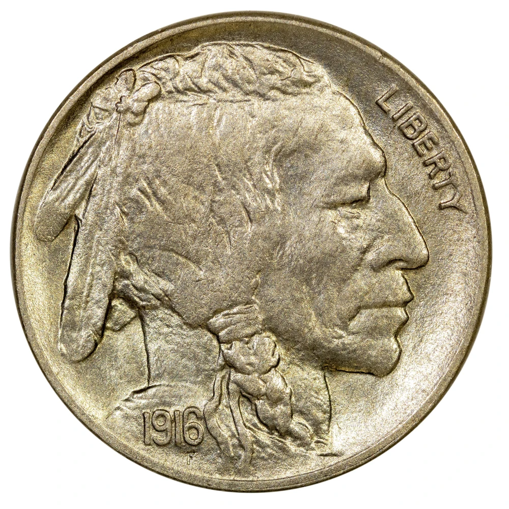 MS-60 1916-D Nickel