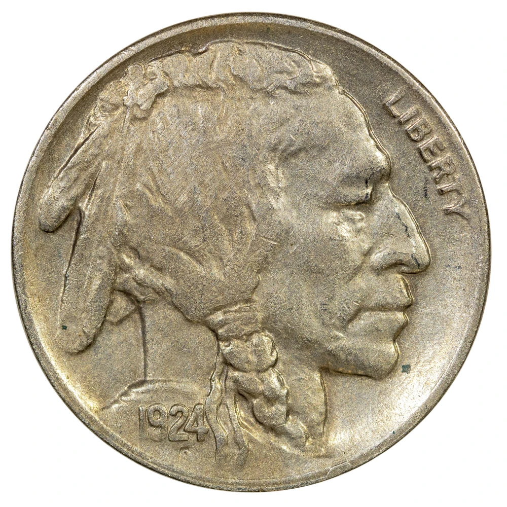 EF-40 1924-D Nickel