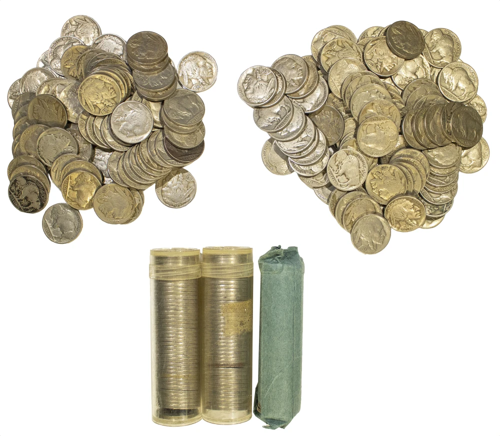 7 Rolls Of Better Circulated Buffalo Nickels