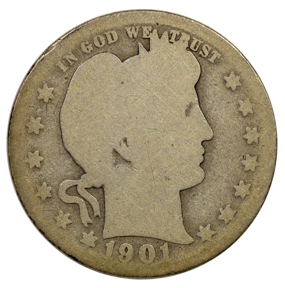 Key AG-3 1901-S Barber Quarter