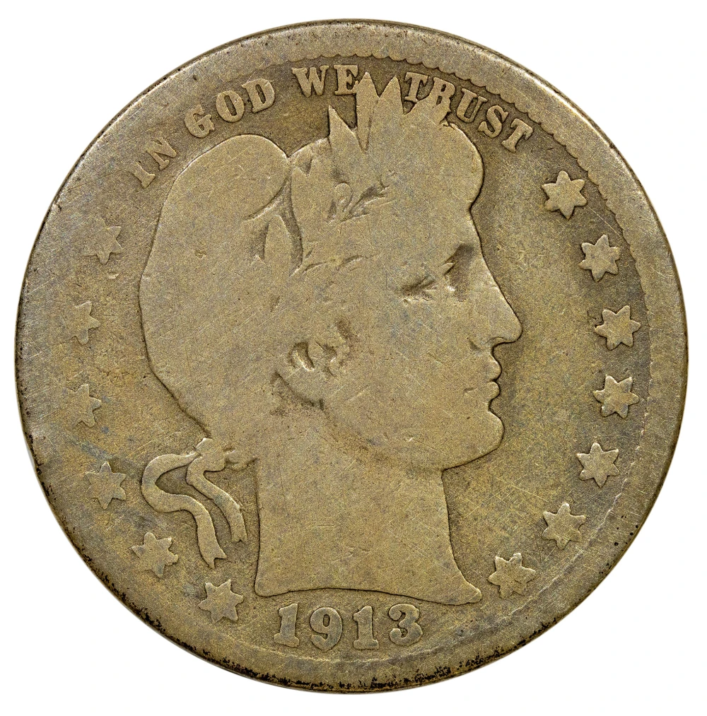 G-4 1913-S Barber Quarter