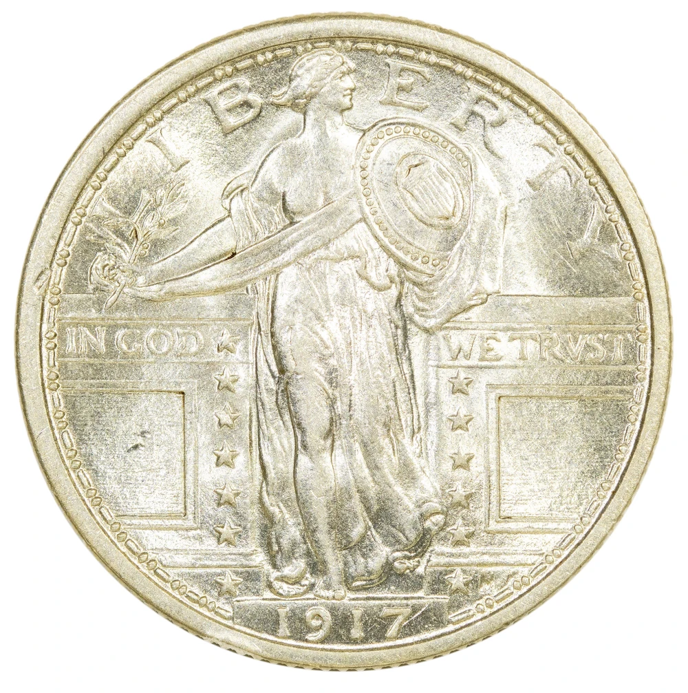 MS-62 FH 1917 Type I Quarter