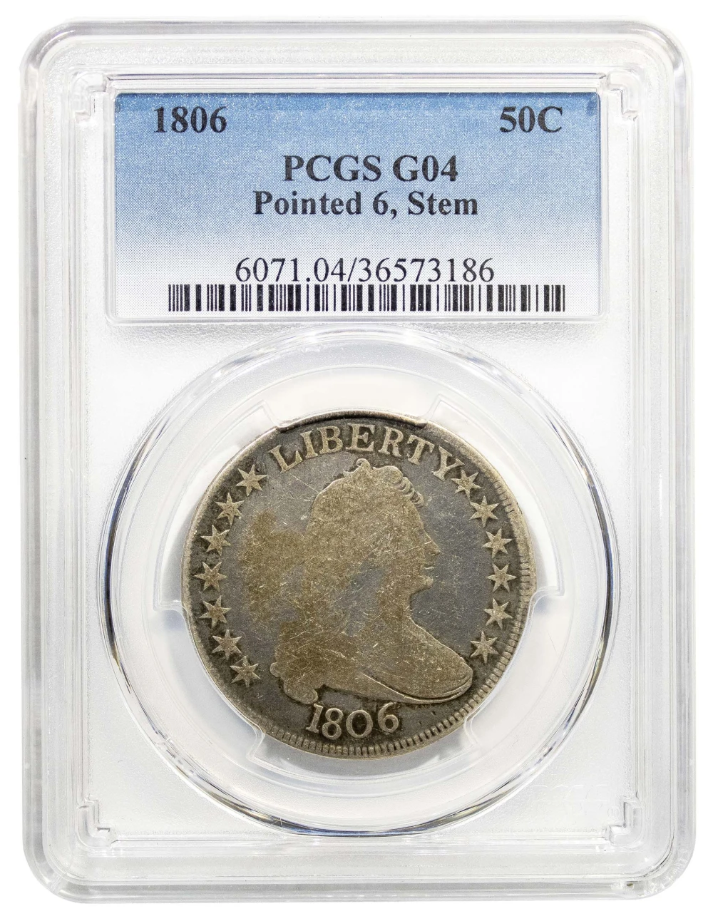 PCGS G-4 1806 Bust Half Dollar
