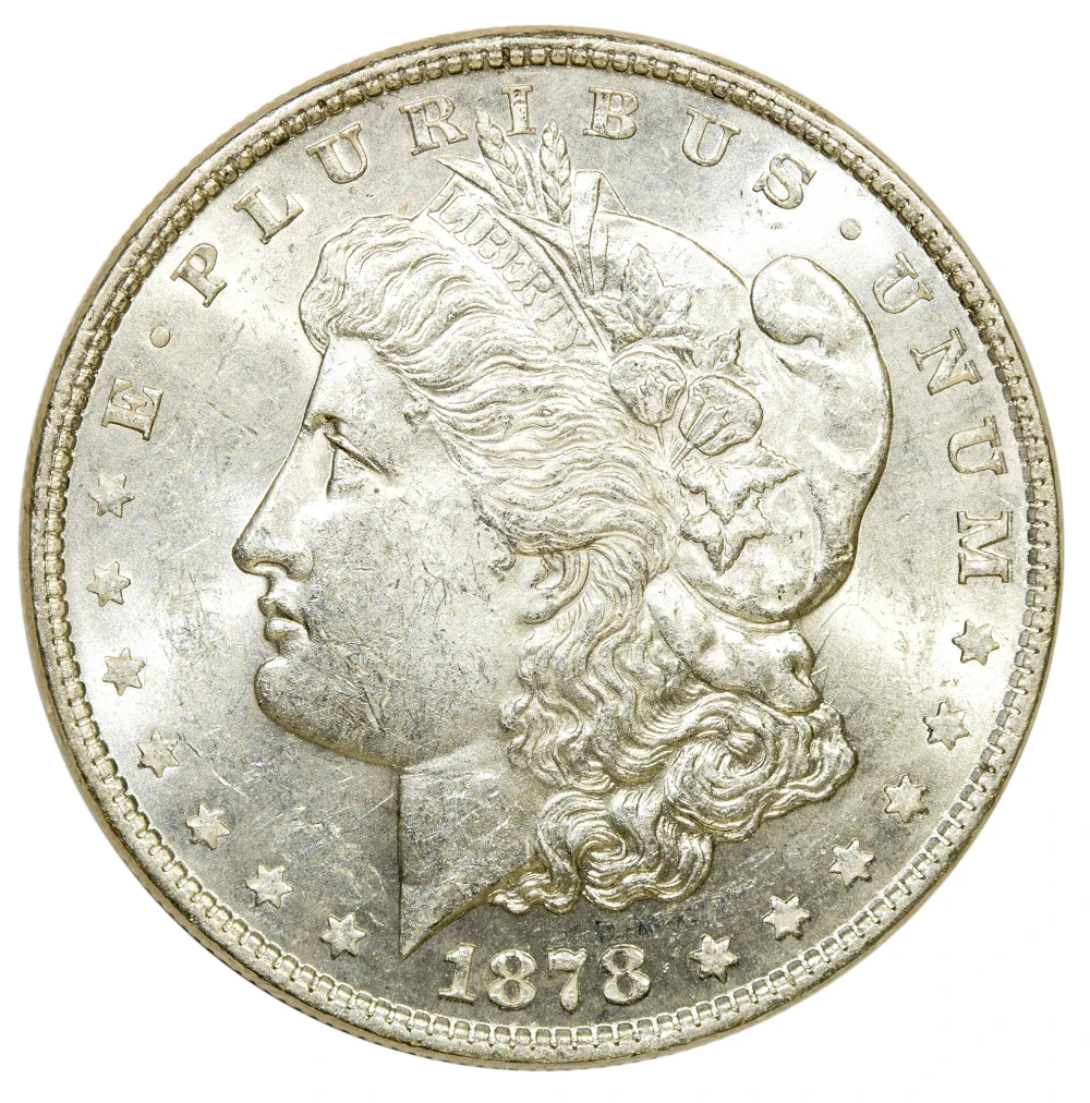 MS-60 or Finer 1878 8TF Morgan Dollar