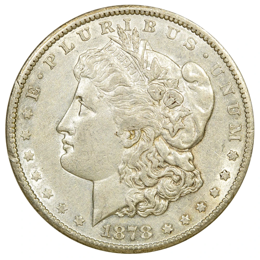 AU-50 1878-CC Morgan Dollar