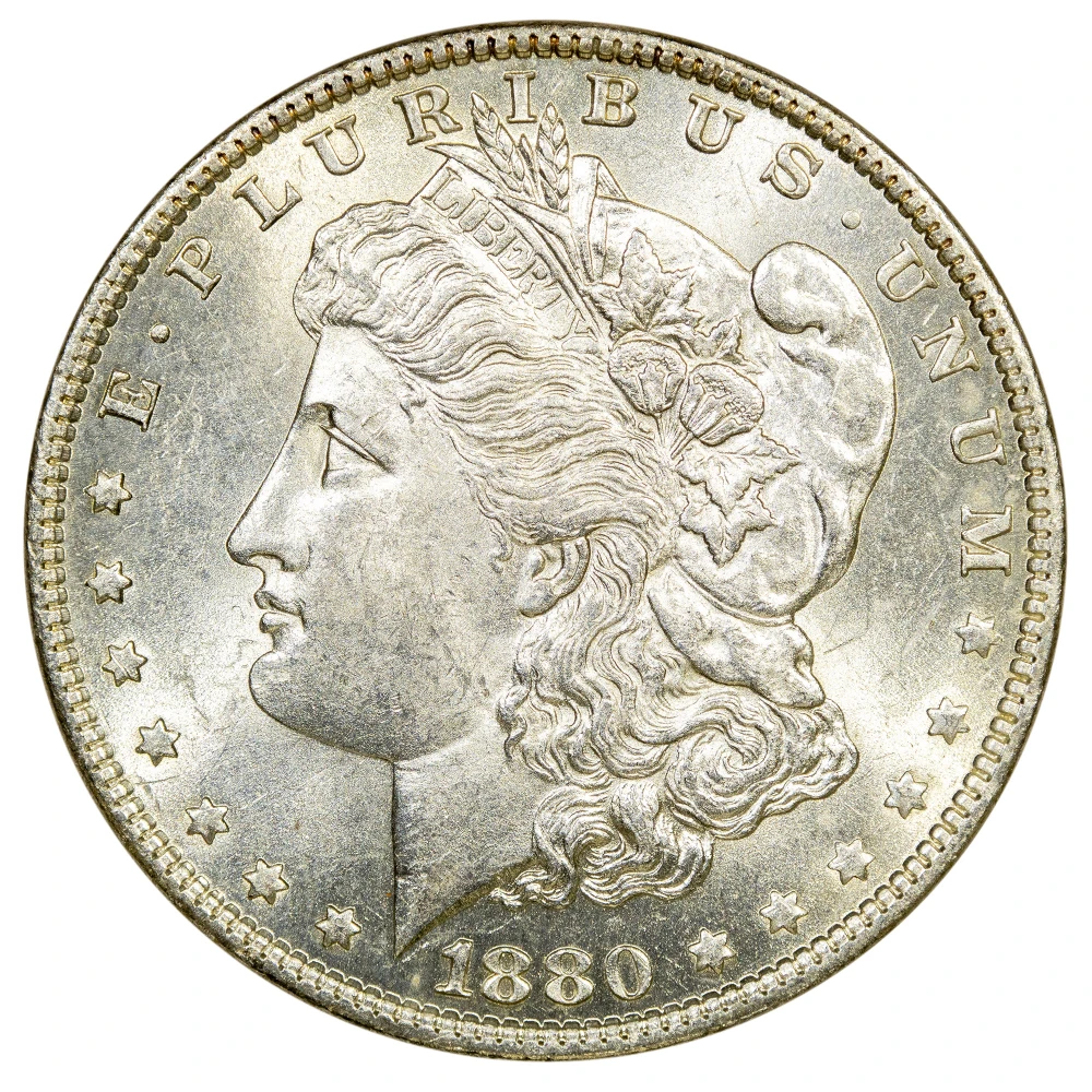 MS-60 1880-O Morgan Dollar