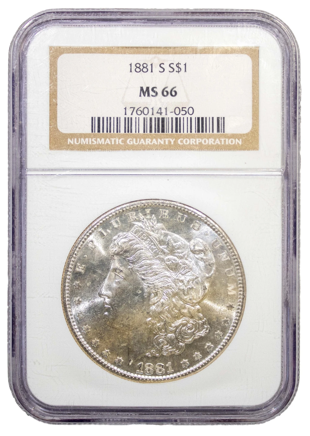 NGC MS-66 1881-S Morgan $1