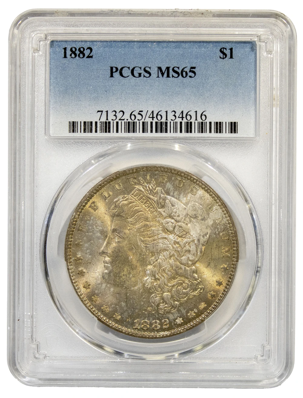 PCGS MS-65 Toned 1882 Morgan Dollar