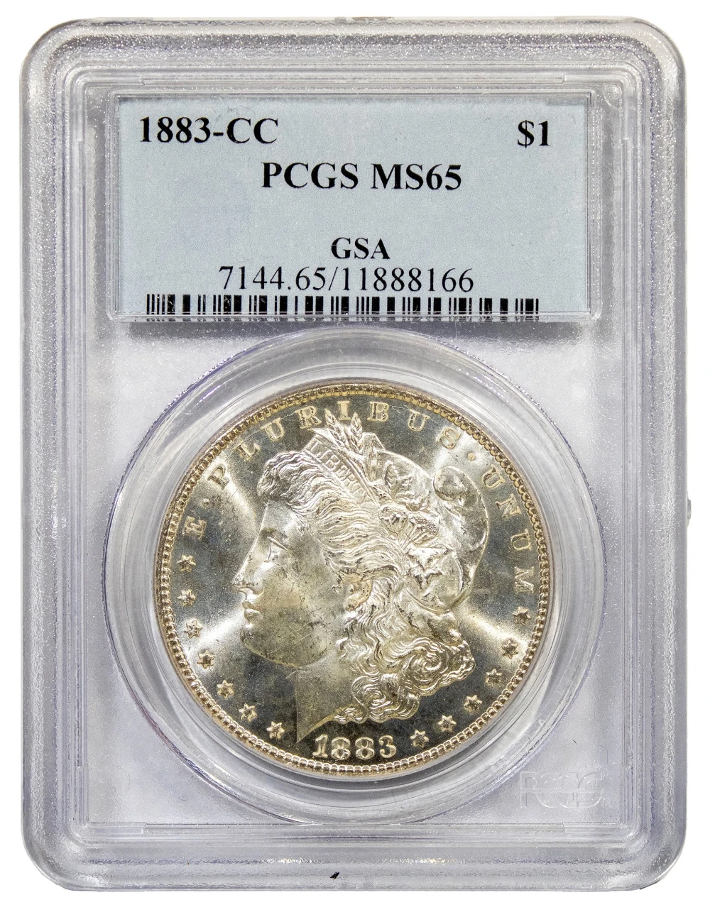 PCGS MS-65 1883-CC Morgan Dollar