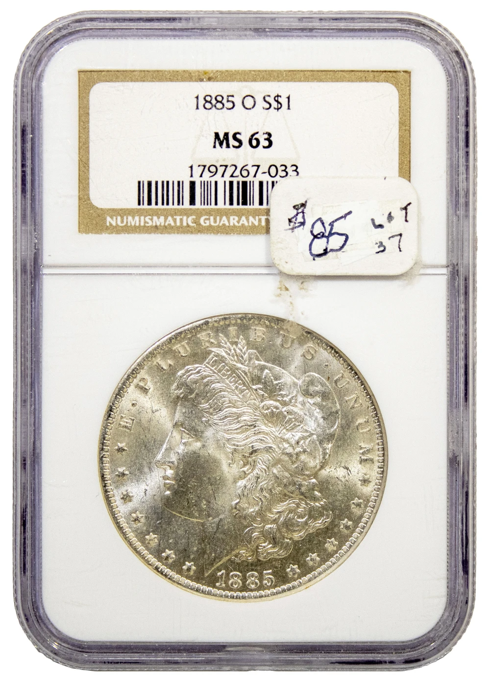 NGC MS-63 1885-O Morgan $1