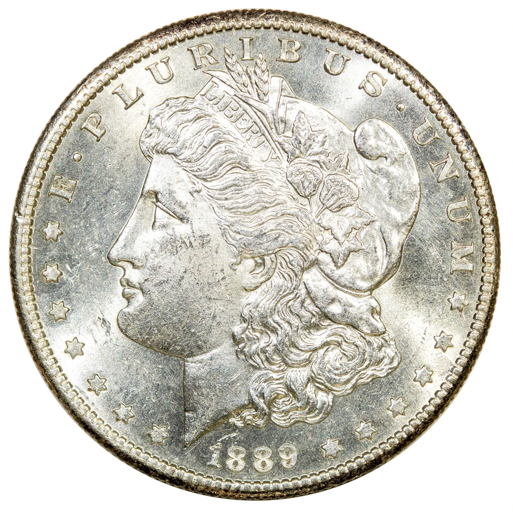 MS-60+ 1889-S Morgan $1