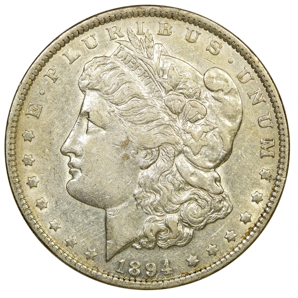 EF-45 to AU-50 1894 Morgan Dollar
