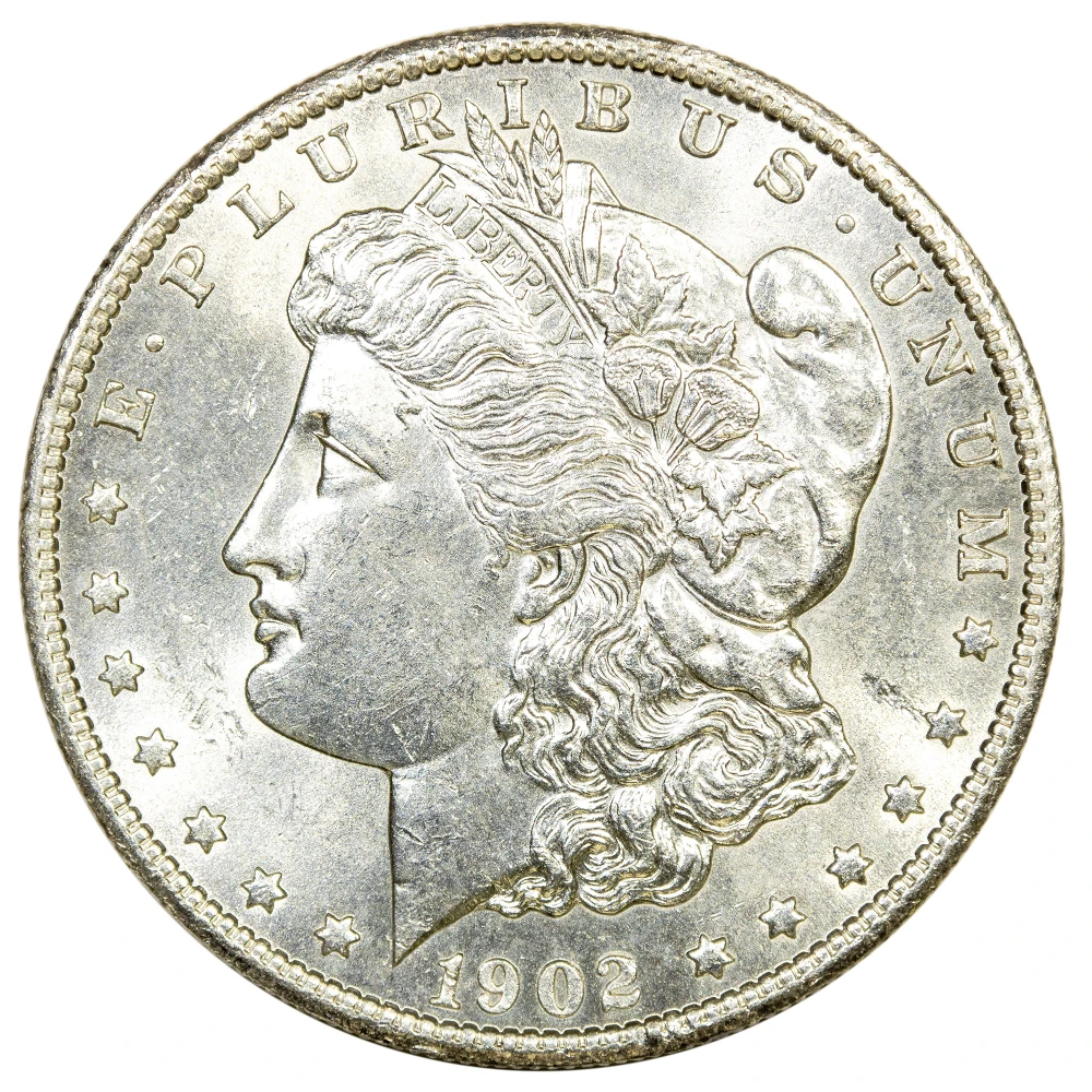MS-60 or Finer 1902-S Morgan Dollar