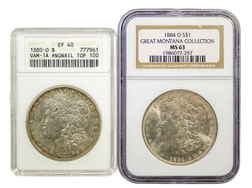 Certified Morgan Dollar Duo