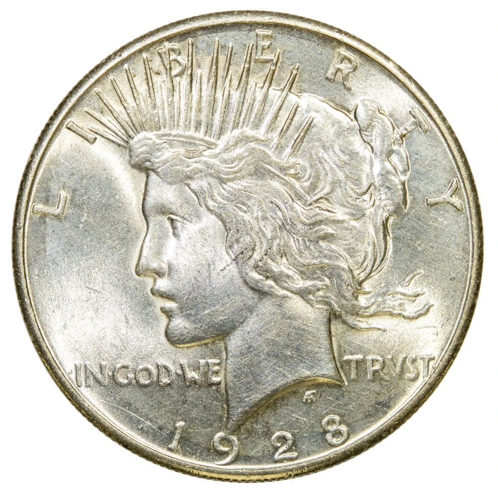 Choice MS-63 1928 Peace $1