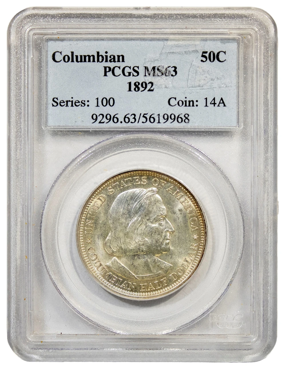 PCGS MS-63 1892 Columbian Expo Half Dollar