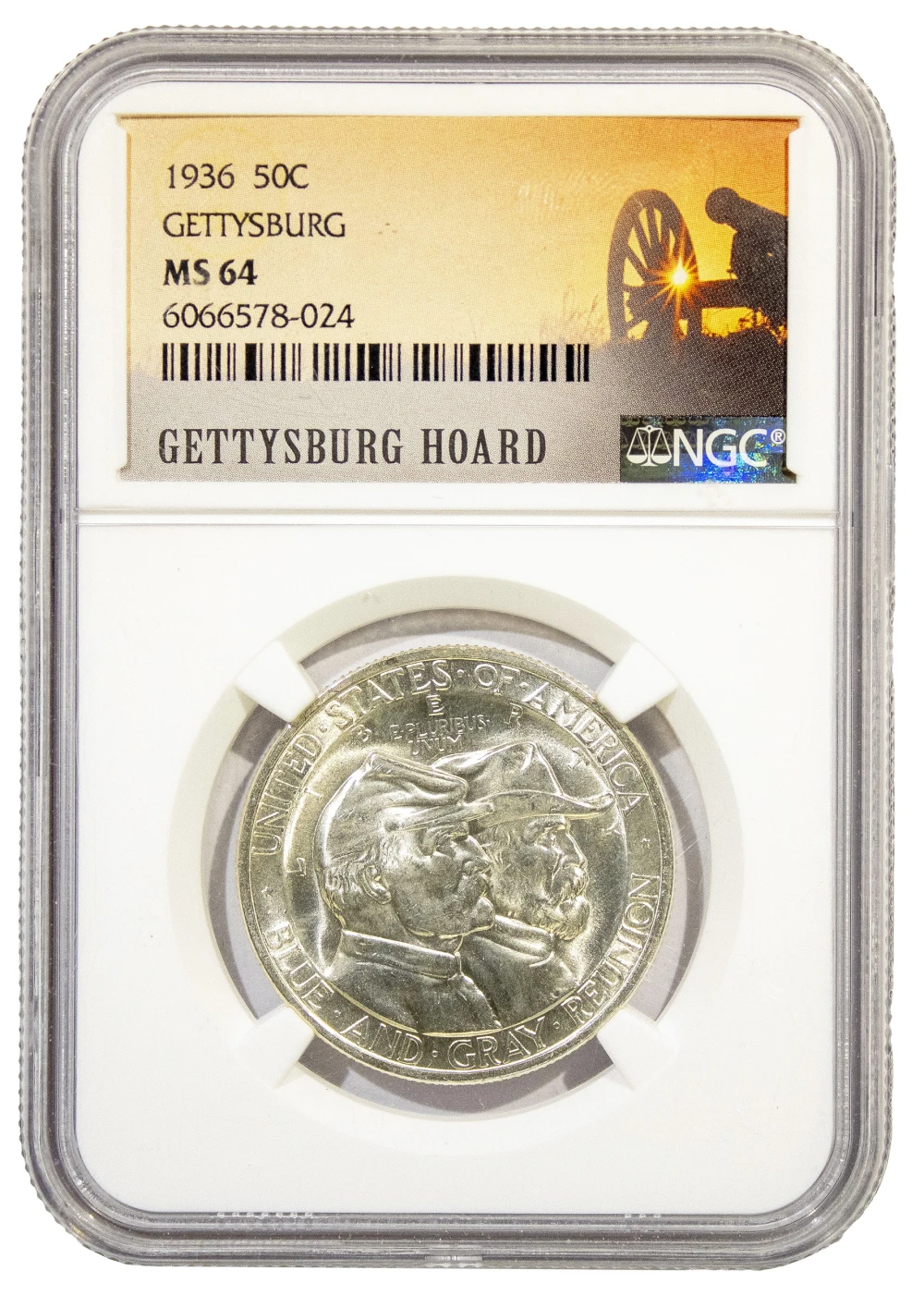 NGC MS-64 1936 Gettysburg Half Dollar
