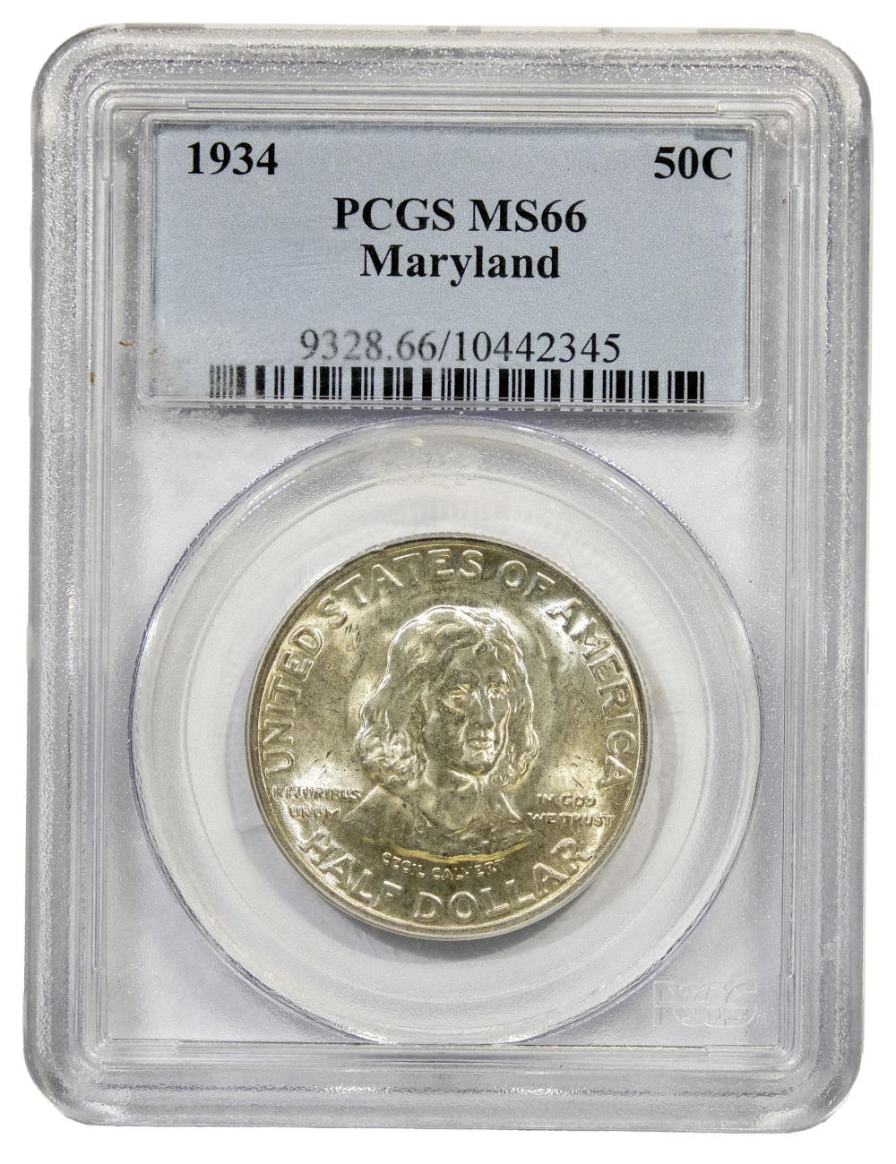 PCGS MS-66 1934 Maryland Half Dollar