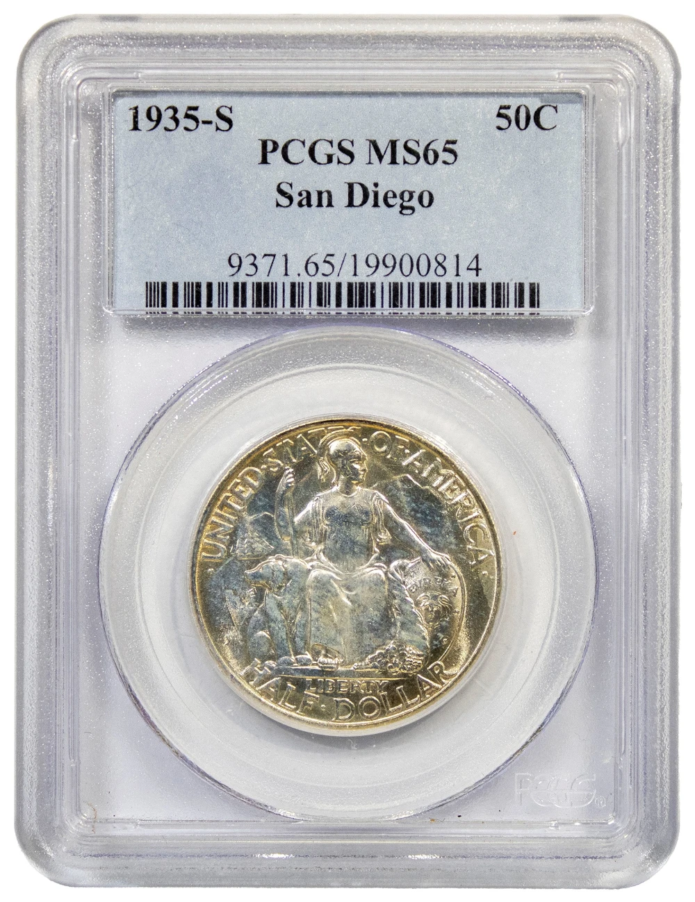 PCGS MS-65 1935-S San Diego Half Dollar