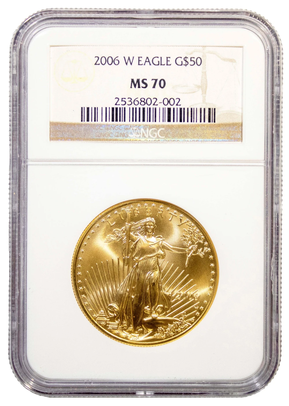 NGC MS-70 2006 $50 One Ounce Gold Eagle