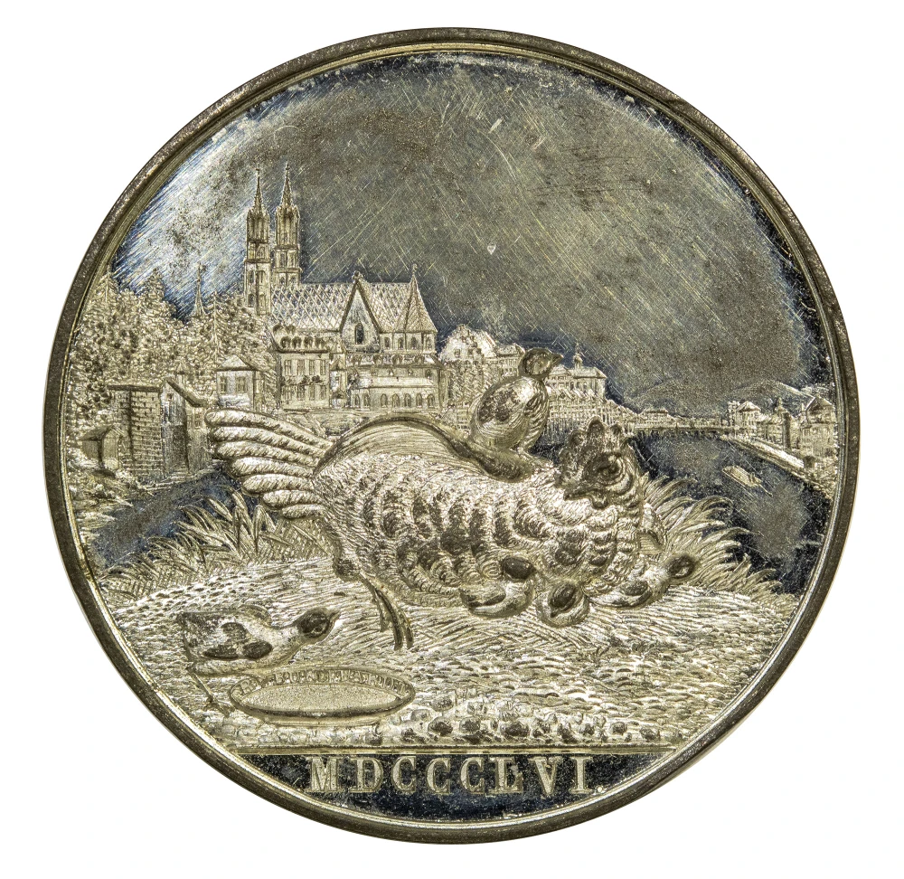 Switzerland. 1856 White Metal Medal