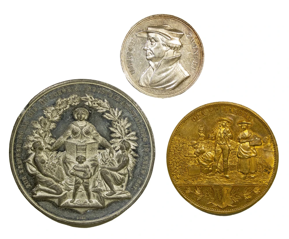 Switzerland. Three Assorted Medals