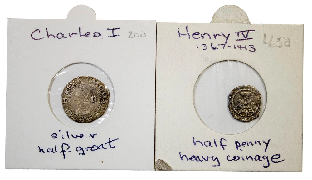 England. Early Silver Denomination Duo