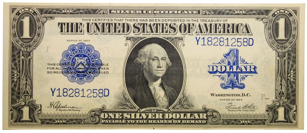 Crisp New Series 1923 Silver Certificate $1