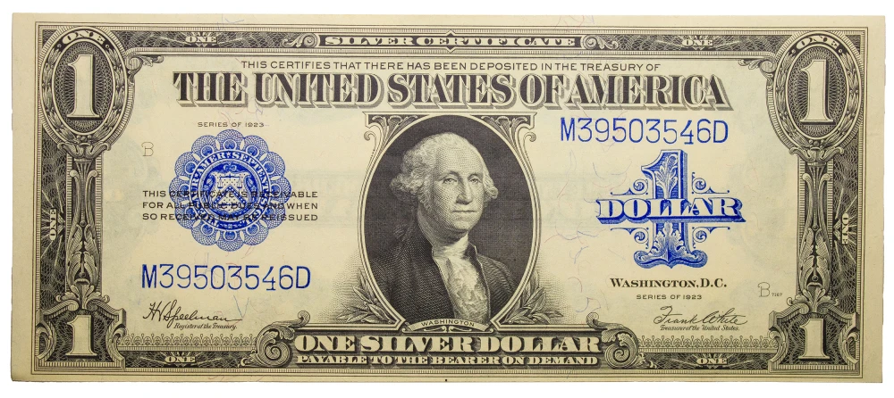 A 2nd Crisp New Series 1923 Silver Certificate $1