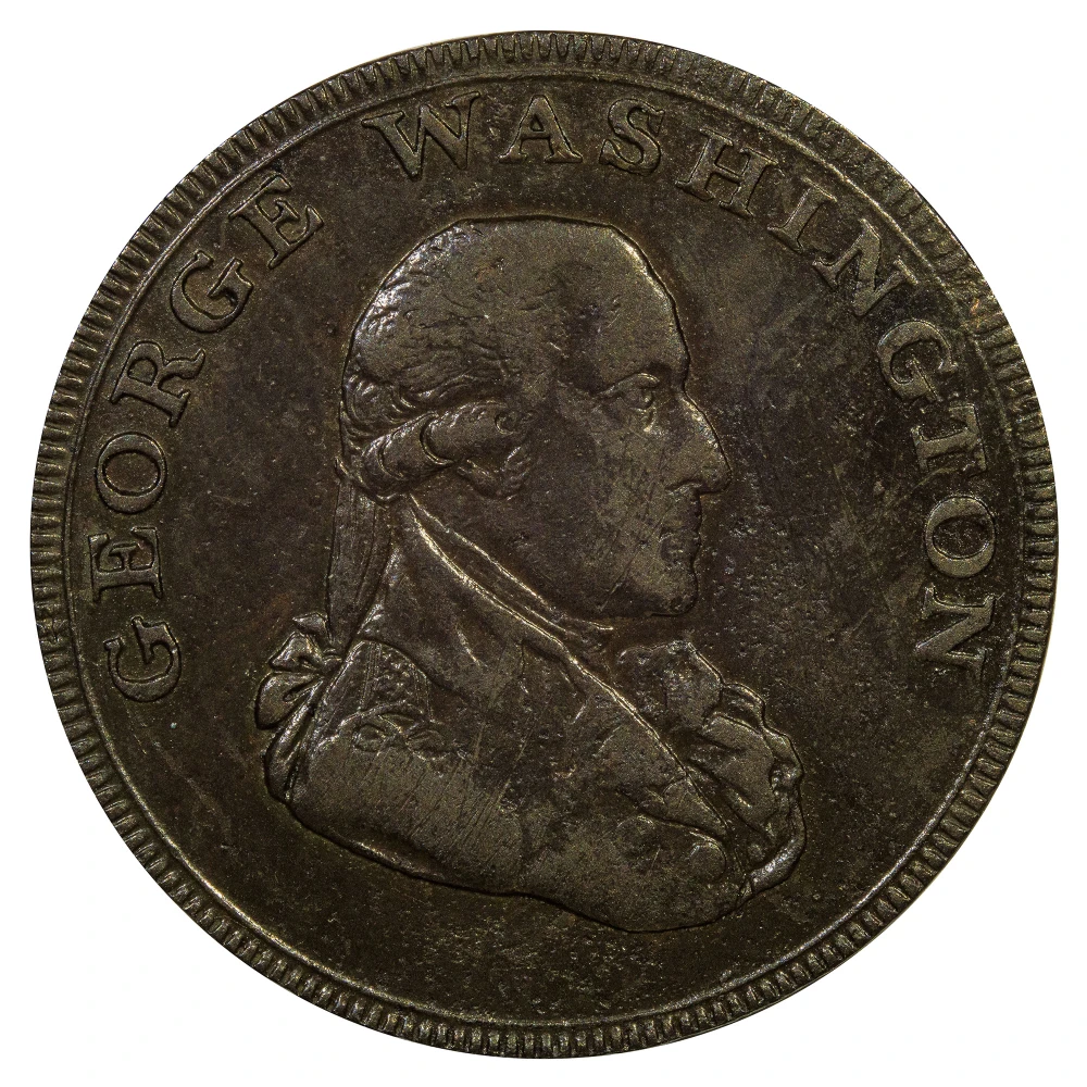 EF-40 1795 Liberty and Security Halfpenny