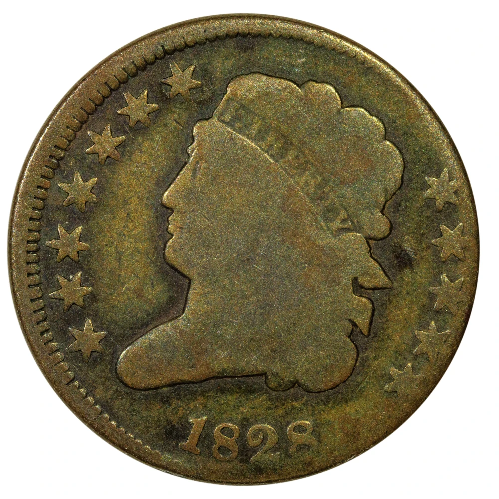 VG 1828 12 Stars Half Cent