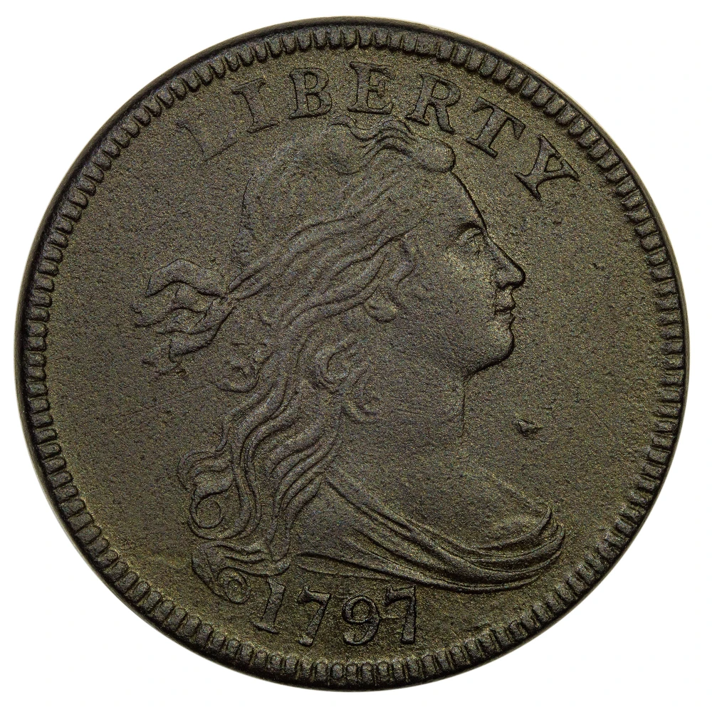 Sharp Unc Details 1797 Draped Bust Cent